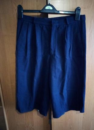 Теплі шорти бриджі вовняні широкі р 46