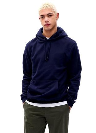 Мужская худи gap soft vintage, худи gap хаки, синяя худи