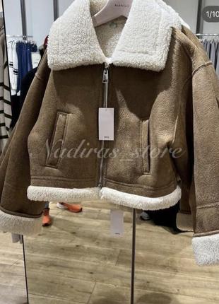 Дубленка mango  та сама 2024 67030446-crawford