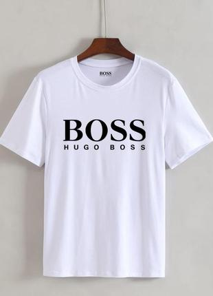 Женская футболка оверсайз oversize hugo boss хуго босс белая