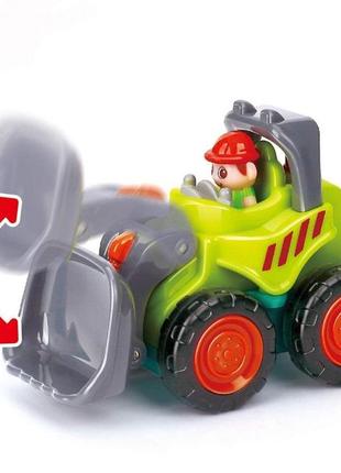 Дитяча машинка будтехніка 3116c з рухомими деталями  бульдозер