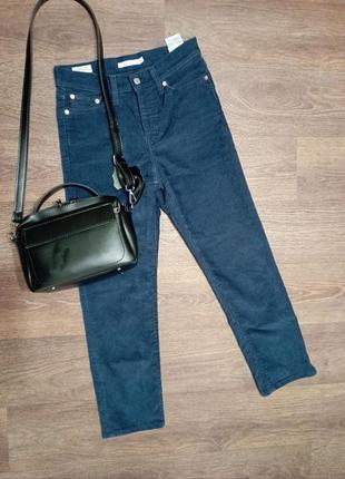 Вельветовые завышенные брюки wedgie straight levis 26