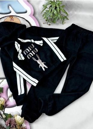 Теплий флісовий костюм