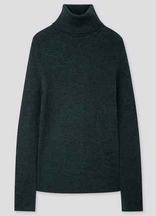 Uniqlo гольф, водолазка в рубчик з вовни мериноса1 фото