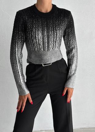 Свитер с напылением6 фото