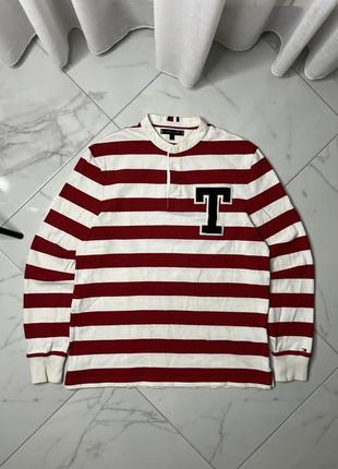 Vintage tommy hilfiger stripped rugby longsleeve men’s