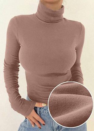 Женский теплый термо гольф мягкий и приятный к телу материал