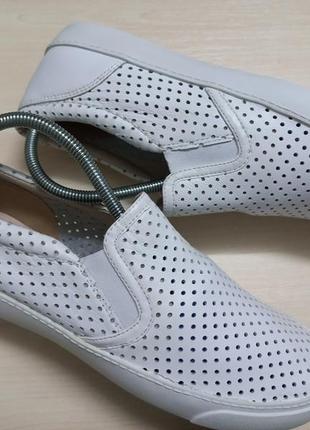 Туфли мокасины кожа весна-осень жен.39р.clarks индии