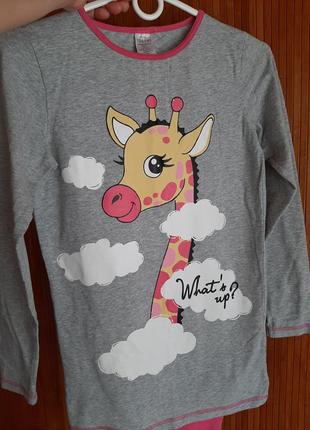 Пижамка для девочки на рост 134/140