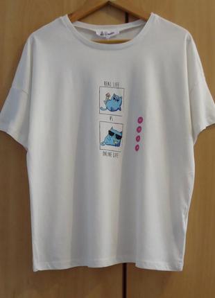 Супер брендова футболка бавовна р. 44-48