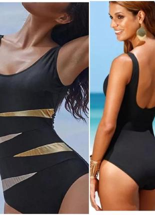 Слитный брендовый купальник батал размер 22/24