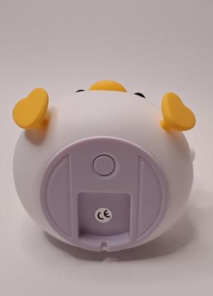 Ночник силиконовый сенсорный аккумуляторный usb led в форме утки ds-duck-01