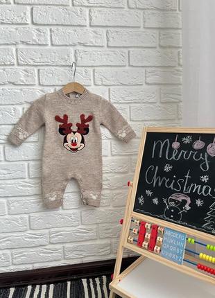 Тепленький різдвяний ромпер