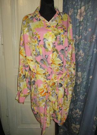 Платье -рубашка.разм 14