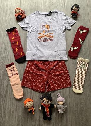 Яркая трикотажная пижама домашний костюм гарри поттер harry potter на 5-13 лет в разных расцветках