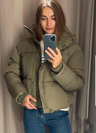 Куртка zara пуфер