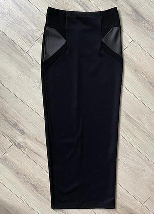 Пряма міді спідниця з трикотажу river island