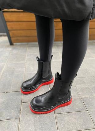 Женские зимние ботинки bottega 23cm