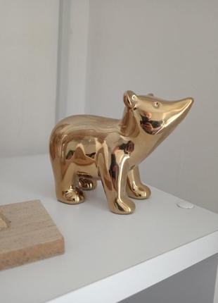 Золотий ведмедик, декор, новий рік, прикраса