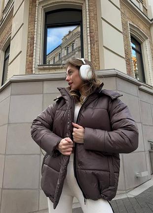 Куртка зимова тепла з капюшоном