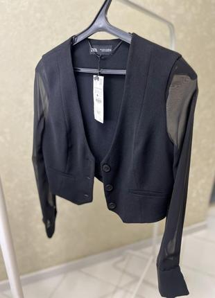 Костюмный жилет/ блузка zara