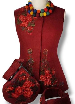 ❤️валенный комплект в этническом стиле «юлия»