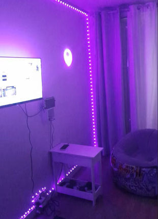 Rgb светодиодная лента (10м) 5050 блок питания 24в. ,пульт+управление с телефона с bluetooth6 фото