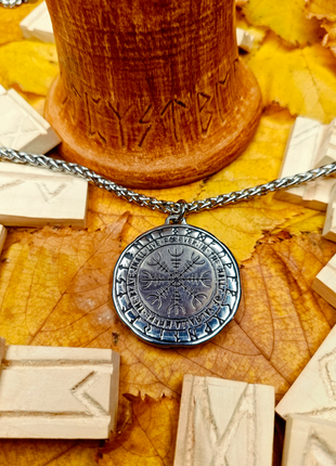 Кулон викингов - шлем ужаса + цепочка в подарок
