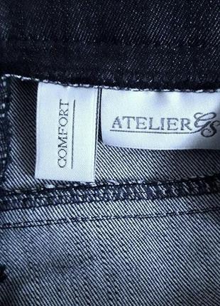 Тонкие стрейчевые котоновые брюки, джинсы, 60?-62-64?, atelier torino6 фото
