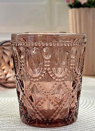 Набор 6 стаканов siena tscana 350мл, стекло пурпурное