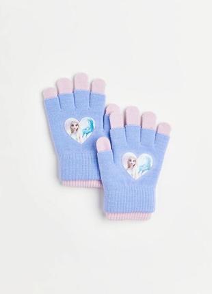 Перчатки h&m на девочку 4-8 лет hm 110/128 см варежки рукавицы