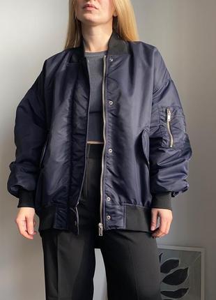 Новий! подовжений бомбер zara