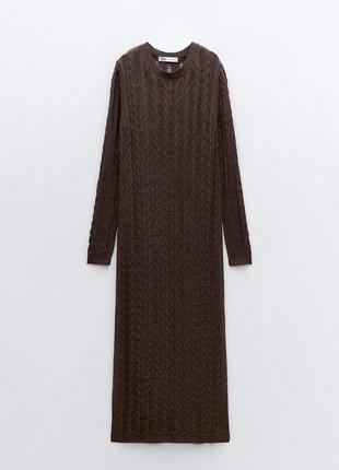 Шикарное шоколадное платье zara4 фото