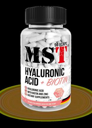 Mst hyaluronic acid 150mg + biotin | гіалуронова кислота з біотином і цинком | на 3 місяці 90 капсул