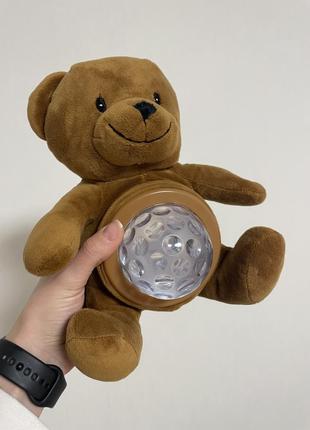 Ночник медведь -прожектор, плюшевый