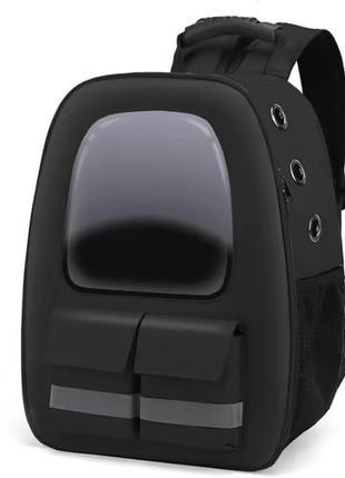 Рюкзак-переноска для котів і собак 32х21х35 cosmopet cp-36 black