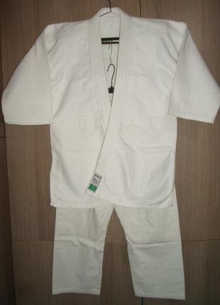 Подростковое кимоно жесткое дзюдо будо джиу-джитсу размер 140-150
