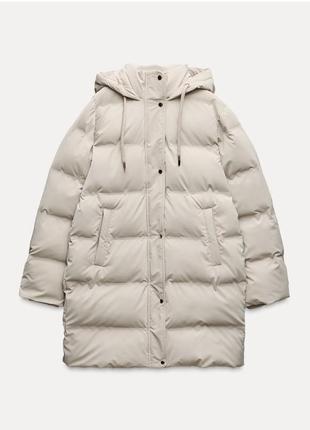 Водонепроницаемый пуховик zara