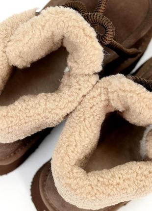 Угги женские на шнуровке