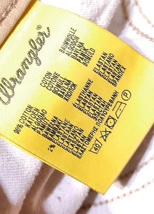 Легкие летние мужские штаны песочного цвета wrangler, размер w34 l32