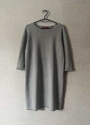 Красивое теплое хлопковое платье s.oliver