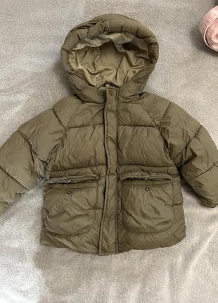 Куртка зимняя zara 2-3 года 98см