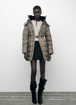 Пуховик женский норочный zara new2 фото