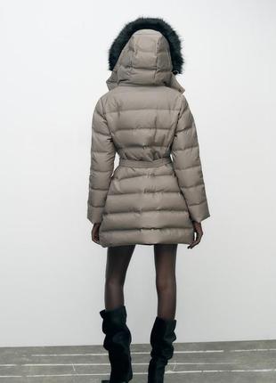 Пуховик женский норочный zara new3 фото