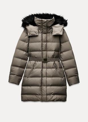 Пуховик женский норочный zara new5 фото
