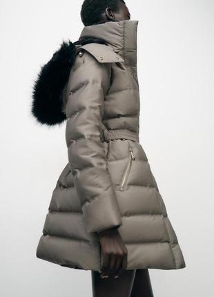 Пуховик женский норочный zara new4 фото