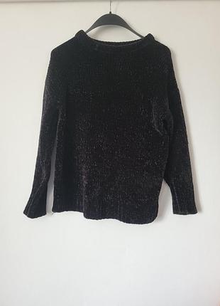 Свитер вельветовый черный h&m