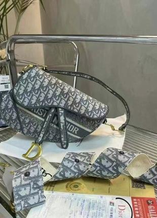 Жіноча сумка dior saddle bag