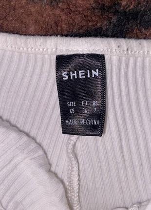 Штаны лосины клеш в рубчик shein xs3 фото
