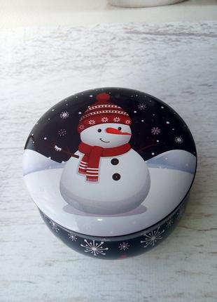 Новорічна соєва ароматична свічка з дерев'яним фітілем, об'єм 140 мл., аромат...